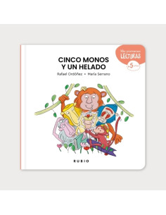 CUENTOS RUBIO 5 MONOS Y 1 HELADO 5 años