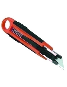 CUTER RETRACTIL ERGO 18 mm con GUIA METALICA