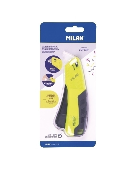 CUTTER MILAN COMPACT AUTO RETRACTIL ACID AMARILLO