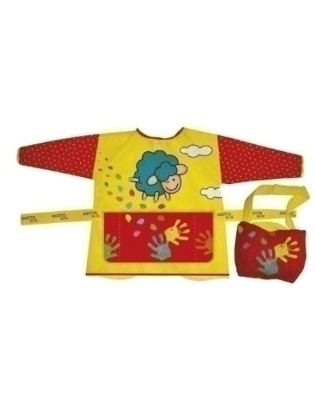 DELANTAL GIOTTO BEBE CON MANGAS AJUSTABLES