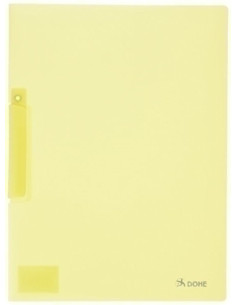 DOSIER CLIP DOHE PP A4 pinza PLASTICO PIVOT 30h AMARILLO