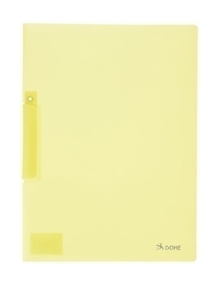 DOSIER CLIP DOHE PP A4 pinza PLASTICO PIVOT 30h AMARILLO