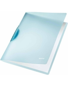 DOSIER CLIP LEITZ PP COLORCLIP RAINBOW A4 pinza PLASTICO PIVOT30h AZUL CLARO