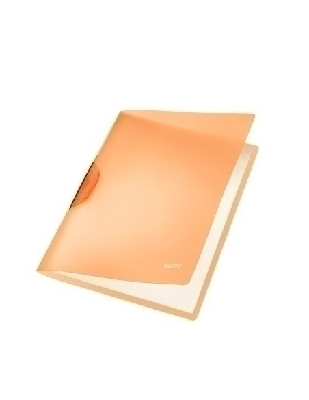 DOSIER CLIP LEITZ PP COLORCLIP RAINBOW A4 pinza PLASTICO PIVOT30h NARANJA