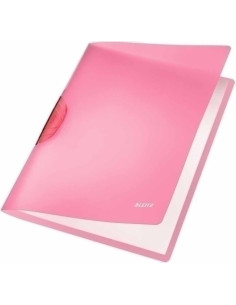 DOSIER CLIP LEITZ PP COLORCLIP RAINBOW A4 pinza PLASTICO PIVOT30h ROJO