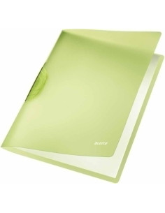 DOSIER CLIP LEITZ PP COLORCLIP RAINBOW A4 pinza PLASTICO PIVOT30h VERDE