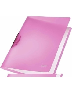 DOSIER CLIP LEITZ PP COLORCLIP RAINBOW A4 pinza PLASTICO PIVOT30h VIOLETA