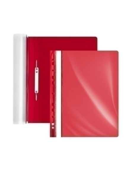 DOSIER FASTENER FOROFIS PVC A4 ROJO
