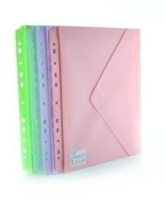 DOSIER SOBRE OFFICE BOX PP V-LOCK A4 BLUSH CFUELLE Y MULTITALADRO SURTIDO 4 col