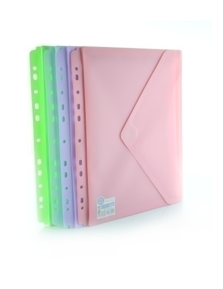 DOSIER SOBRE OFFICE BOX PP V-LOCK A4 BLUSH CFUELLE Y MULTITALADRO SURTIDO 4 col