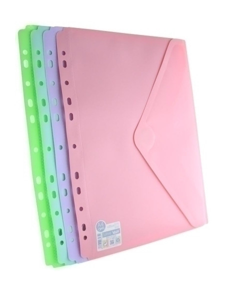 DOSIER SOBRE OFFICE BOX PP V-LOCK A4 BLUSH MULTITALADRO SURTIDO 4 col