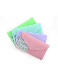 DOSIER SOBRE OFFICE BOX PP V-LOCK TARJETA BLUSH SURTIDO 4 col