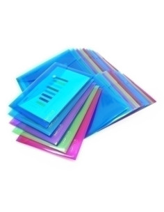 DOSIER SOBRE RAPESCO PP TRANSLUCIDO BROCHE A5 SURTIDO PACK DE 40
