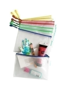 DOSIER SOBRE TARIFOLD CREMALLERA PVC A5 COLORES SURTIDOS PACK de 8