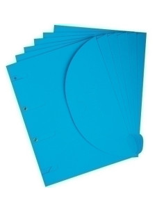 DOSIER SOBRE TARIFOLD SMARTFOLDER CARTON VELCRO A4 4 TALADROS AZUL PACK de 6