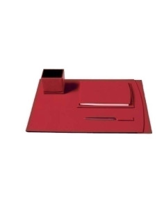 ESCRIBANIA NADAL TOP LINE piel 4 piezas CUERO vade cubilete porta-block abrecartas