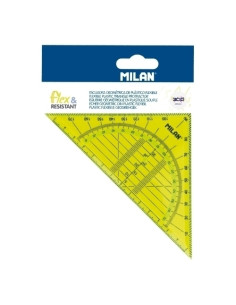 ESCUADRA GEOMETRICA MILAN FLEX &RESISTANT 14 CMS AMARILLO