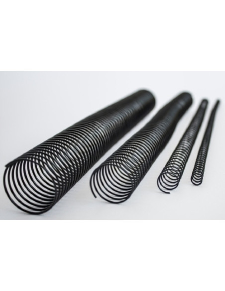 ESPIRAL METALICA paso 64 51  PLATA 8 mm CAJA de 200