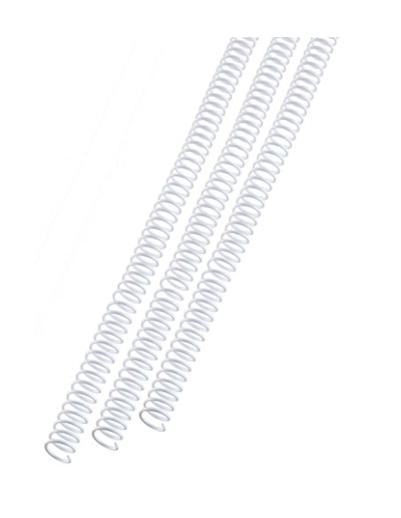 ESPIRAL PLASTICO GBC 200 hojas BLANCO 25 mm CAJA de 100