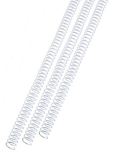 ESPIRAL PLASTICO GBC 240 hojas BLANCO 30 mm CAJA de 100