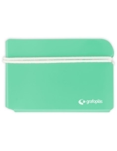 ESTUCHE PORTA MASCARILLA GRAFOPLAS PP VERDE AGUA