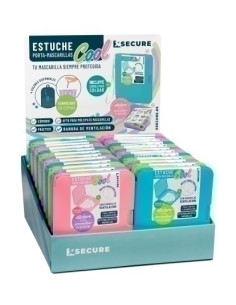 ESTUCHE PORTA MASCARILLA XSECURE COOL 105x130 mm EXPOSITOR de 24