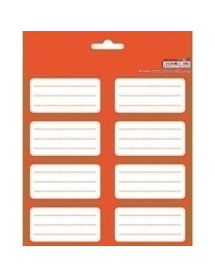 ETIQUETA ESCOLAR ERIK 158x20 COLOR RED