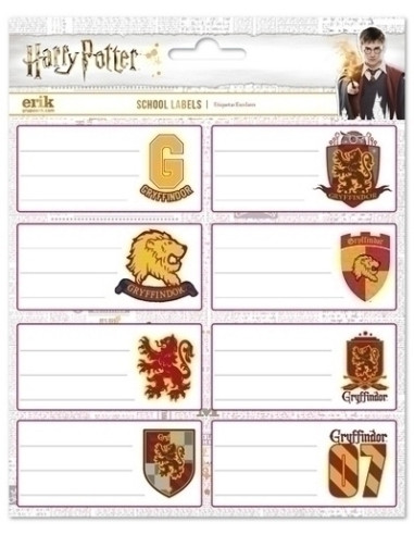 ETIQUETA ESCOLAR ERIK 158x20 HARRY POTTER GRYFFINDOR