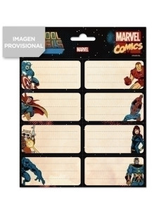ETIQUETA ESCOLAR ERIK 8x4 cm MARVEL LOS VENGADORES 16 ud