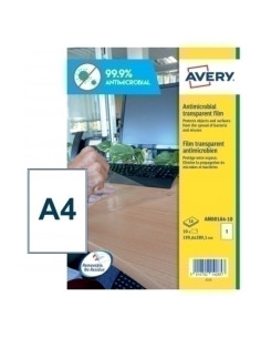 ETIQUETAS ADHAVERY A4 POLYESTER ANTIBACTERIANA Y ANTIMICROBIANA REMOVIBLE CAJA 10h 1996x2891 mm 10 udsAM001A4