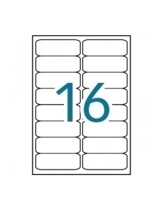 ETIQUETAS ADHIMPRAPLI A4 BLANCA CROMOS INKJET FOTO BLISTER 10h  991x34 mm 160 uds02923