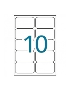 ETIQUETAS ADHIMPRAPLI A4 BLANCA CROMOS INKJET FOTO BLISTER 10h  991x57 mm 100 uds02924