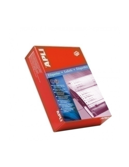 ETIQUETAS ADHIMPRCONTINUO APLI CAJA 500h SALIDA 4 BLANCAS  813x36 mm 16000 uds00036