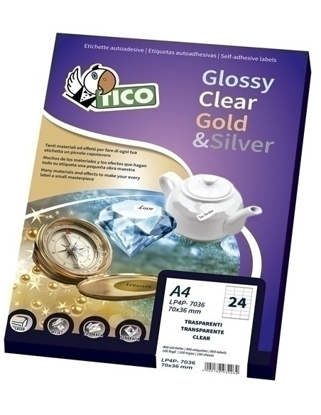 ETIQUETAS ADHIMPRTICO A4 SATINADA PLATA LASER CAJA 100h 44x16 mm OVALADA 6000 udsSL4-4416