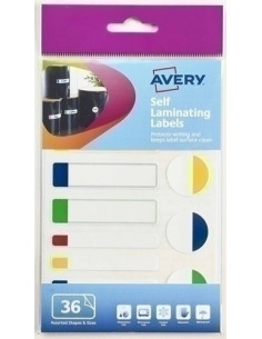 ETIQUETAS ADHMANUALES AVERY MULTIFORMAS Ø25mm AMARILLA-VERDE-AZUL-ROJO 36 uds60-124