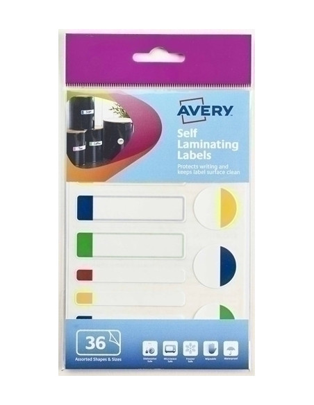 ETIQUETAS ADHMANUALES AVERY MULTIFORMAS Ø25mm AMARILLA-VERDE-AZUL-ROJO 36 uds60-124