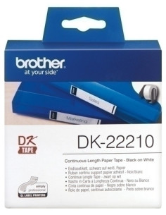 ETIQUETAS BROTHER CONTINUA PAPEL BLANCO  29 mm ROLLO 3048 m DK22210