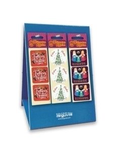 ETIQUETAS REGALO ADH BLISTER DE 9 40x40 SURTIDO EXPOSITOR DE 160