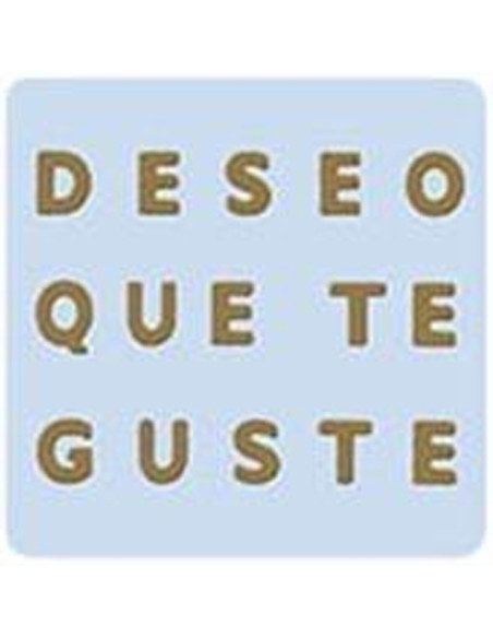 ETIQUETAS REGALO ADH ROLLO  500 uds  DESEO QUE TE GUSTE