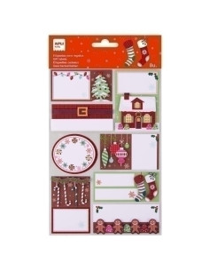 ETIQUETAS REGALO BOLSA APLI NAVIDAD ARBOL 1h 19610