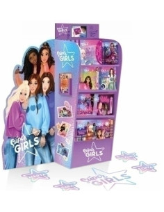 EXPOSITOR DE SUELO CON PANTALLA SUPER GIRLS