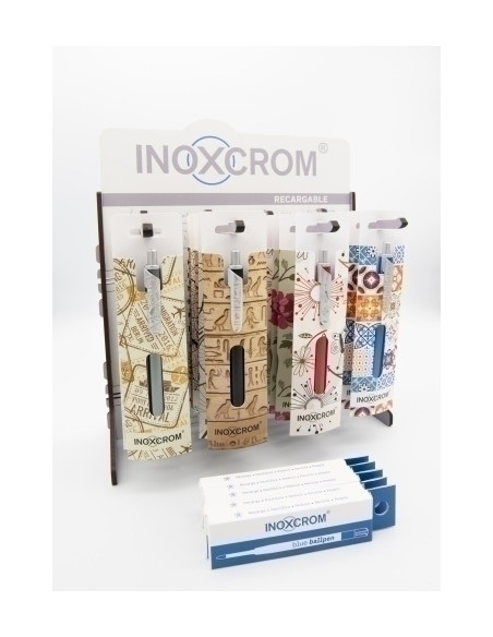 EXPOSITOR INOXCROM CANVAS FANTASY SURTIDO DE 30 24x BOLIGRAFO  6x RECAMBIO C2