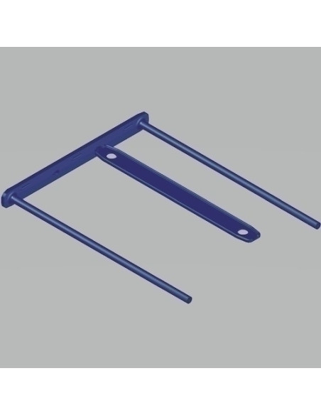 FASTENER FELLOWES PLASTICO D-CLIP AZUL 100mm Caja de 100