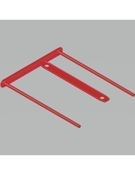 FASTENER FELLOWES PLASTICO D-CLIP ROJO 100mm Caja de 100