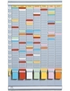 FICHERO MURAL PLANNING ATLANTA SEMANAL FICHAS  T  con 20 RANURAS 490x63
