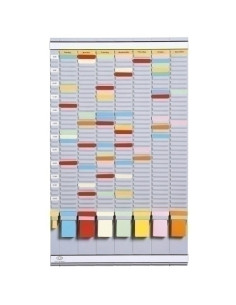 FICHERO MURAL PLANNING ATLANTA SEMANAL FICHAS  T  con 35 RANURAS 783x63