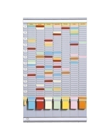 FICHERO MURAL PLANNING ATLANTA SEMANAL FICHAS  T  con 35 RANURAS 783x63