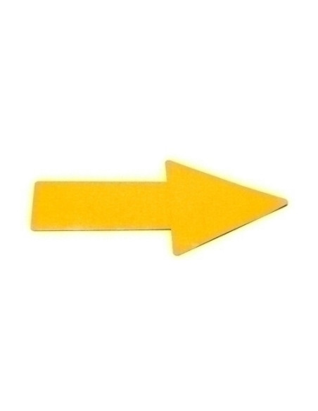 FLECHA ADHESIVA TARIFOLD PARA SEÑALIZACION SUELO 50x200 mm AMARILLO BOLSA DE 10