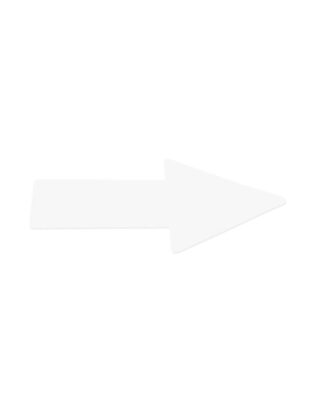 FLECHA ADHESIVA TARIFOLD PARA SEÑALIZACION SUELO 50x200 mm BLANCO BOLSA DE 10