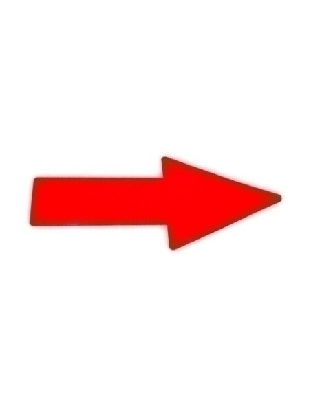 FLECHA ADHESIVA TARIFOLD PARA SEÑALIZACION SUELO 50x200 mm ROJO BOLSA DE 10